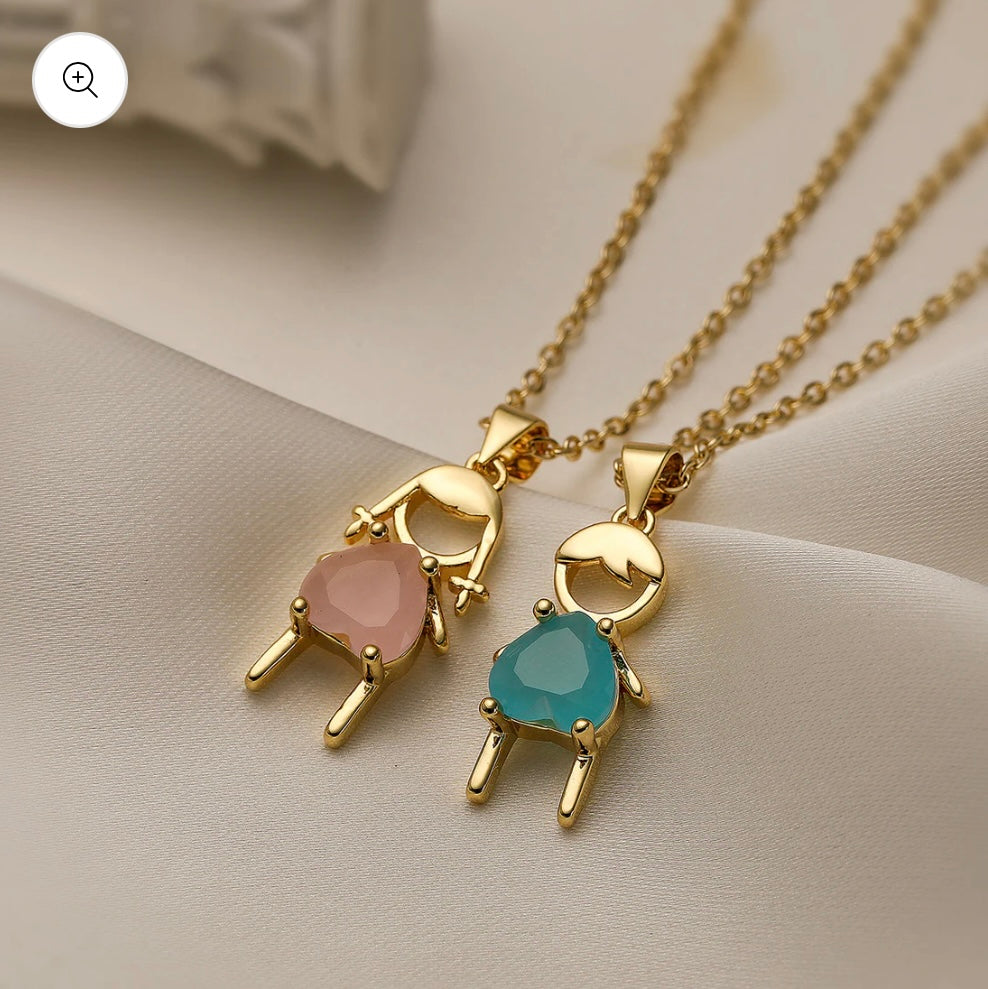 Necklace Style Boy And Girl 🩷🩵