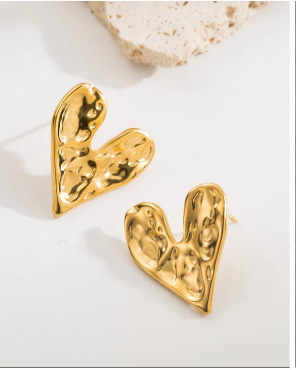 Heart earing Gold