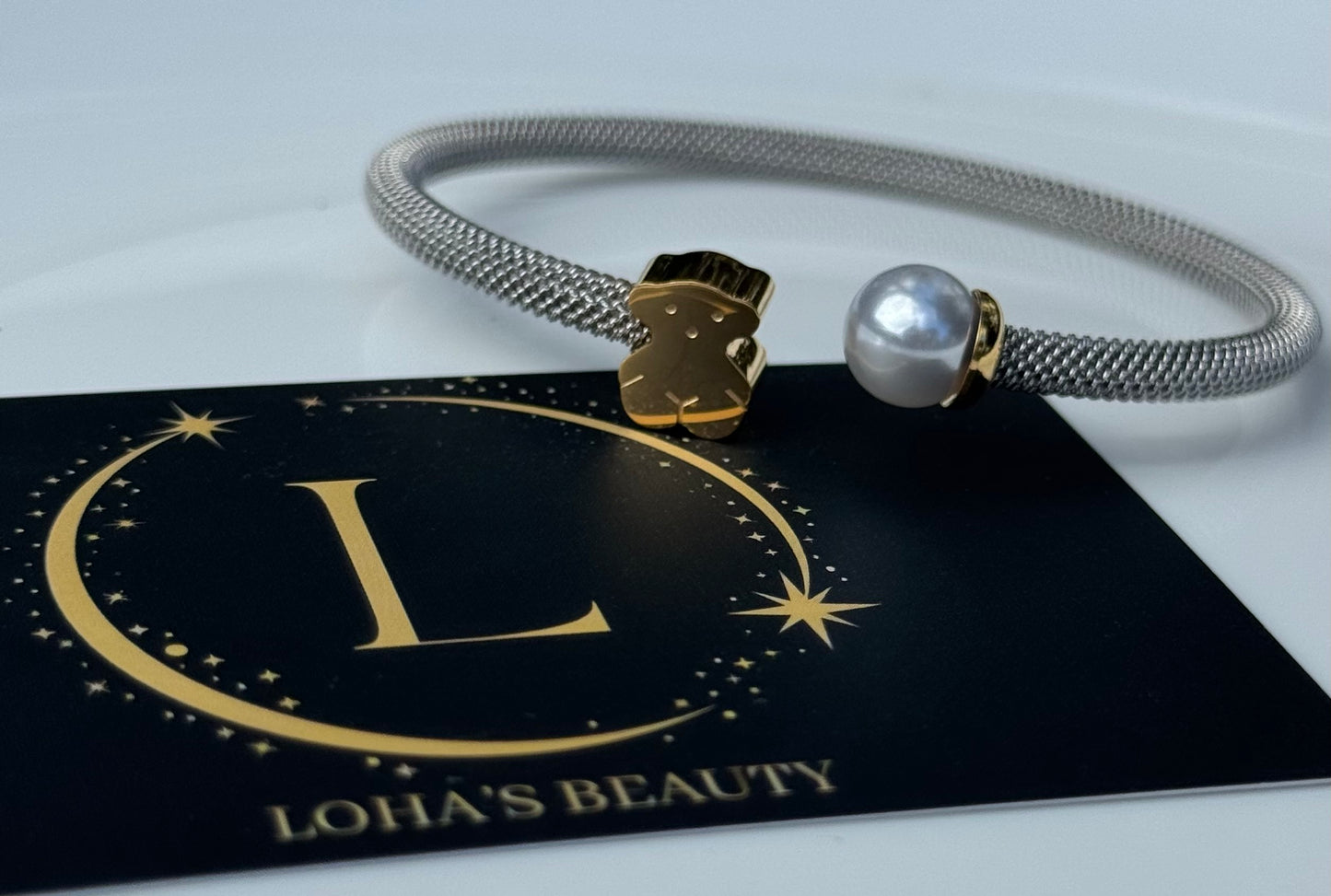 TS Pearl and Bear Bracelet 🧸🤍