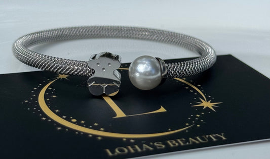TS Pearl and Bear Bracelet 🧸🤍