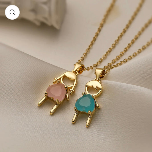 Necklace Style Boy And Girl 🩷🩵
